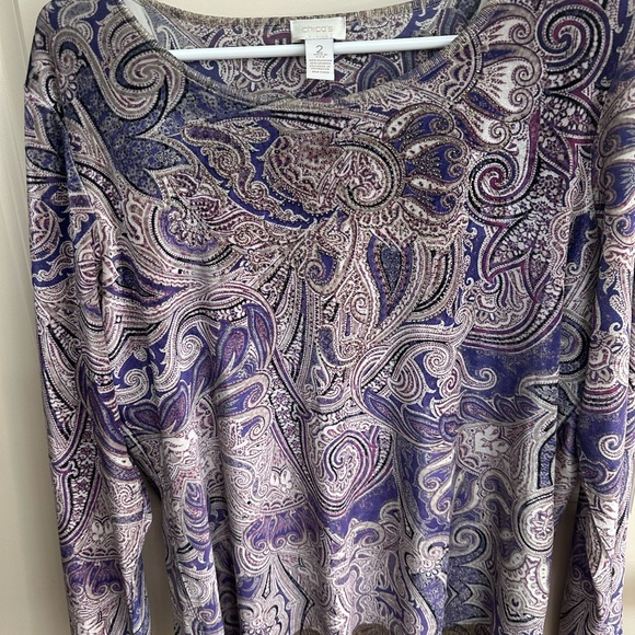 Chico's Tops - Paisley Long Sleeve Top